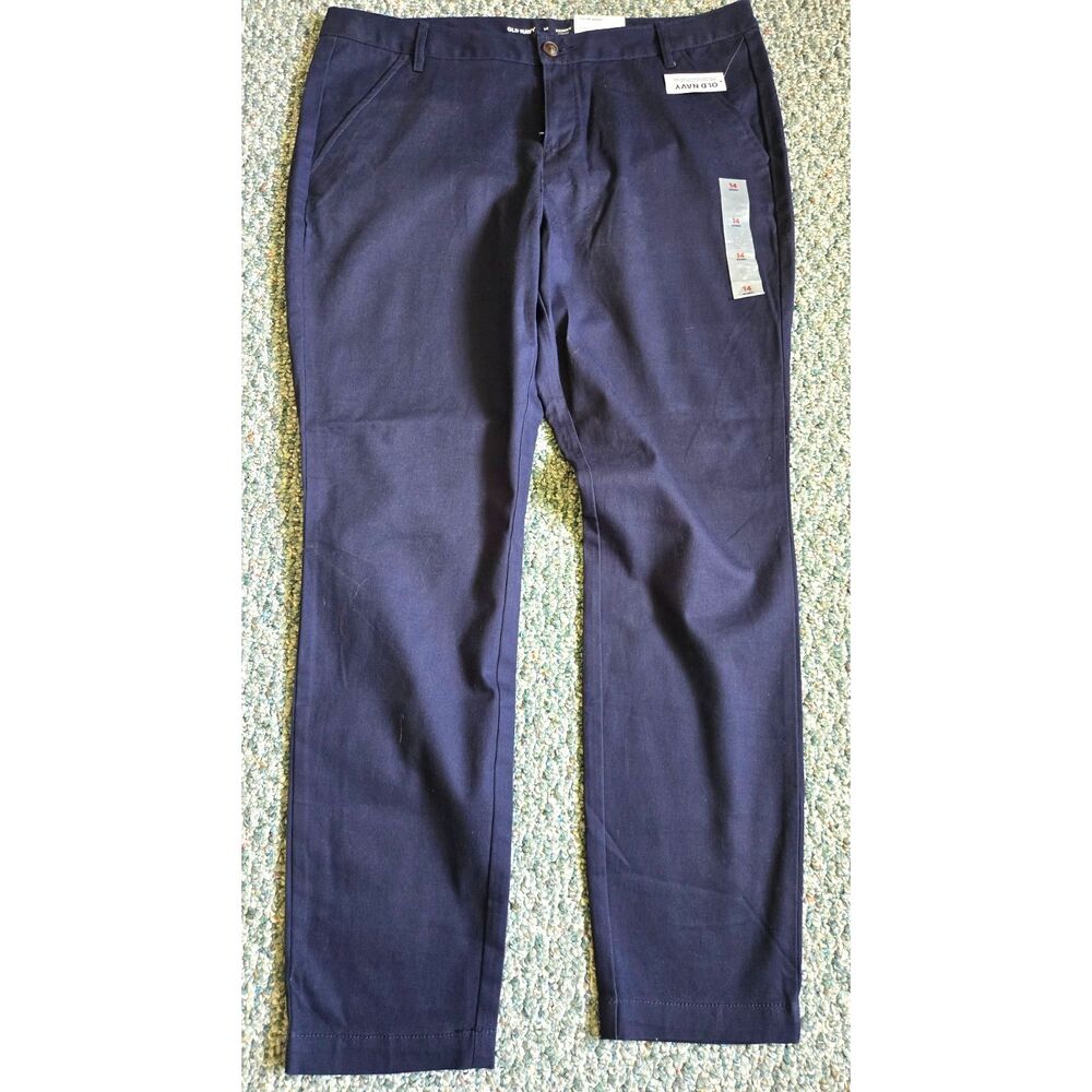 Old Navy Skinny Pants Women’s 14 Navy Blue Stretch NWT